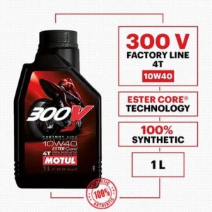 MOTUL 300V 4T 10W-40 FULL SYNTHETIC MOTORBIKE OIL 1L